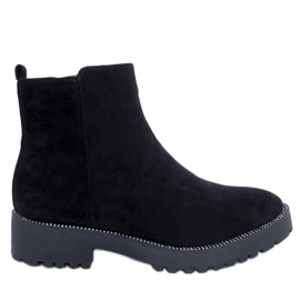 Černé dámské boty Chelsea KL-719 Black černý