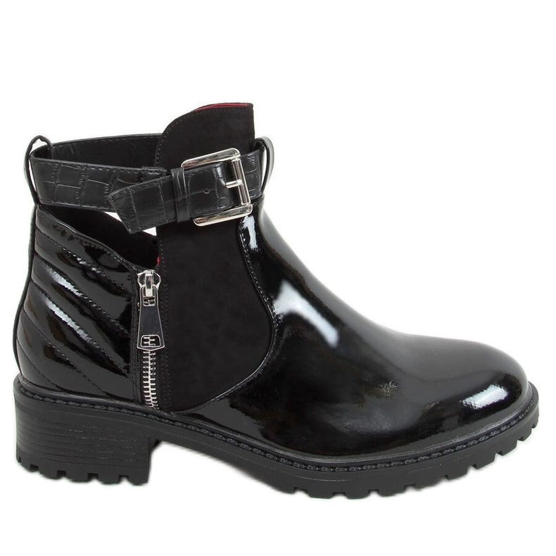 Černé vyřezávané boty M565 Black Mirros černá Černé vyřezávané boty M565 Black Mirros černá