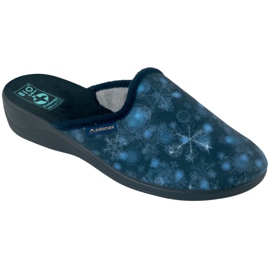 Dámské pantofle 3D Adanex 25817 Navy blue Aloe Vera námořnická modř modrý
