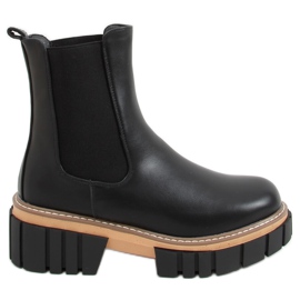 Černé dámské boty Chelsea NS228P Black černý