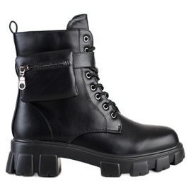 SHELOVET Teplí dělníci s kapsou černý