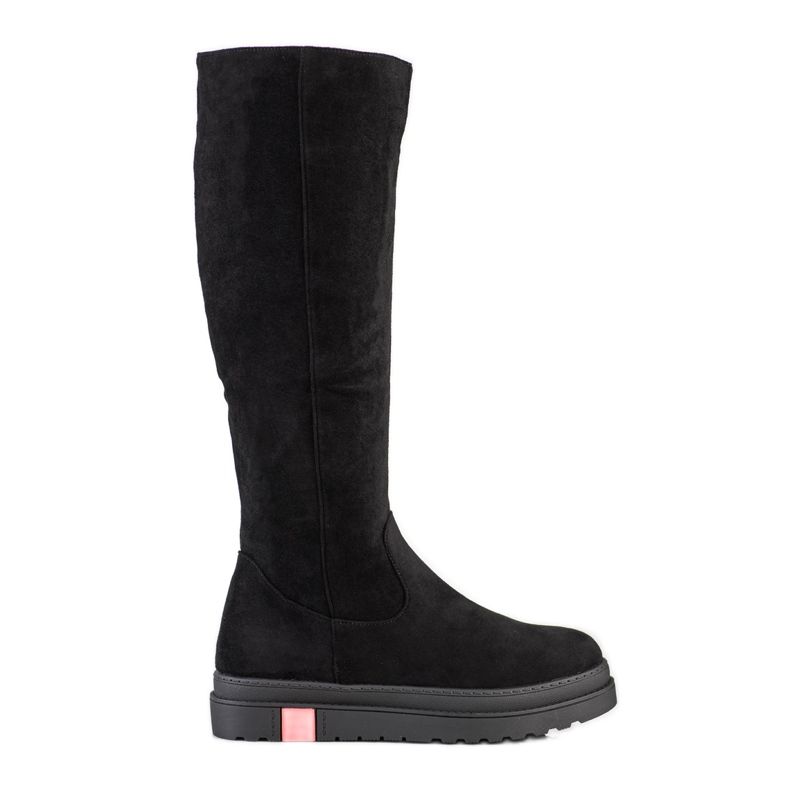 Seastar Boty na semišové platformě černá