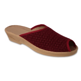 Dámské pantofle Befado objevily PU 581D201 červený