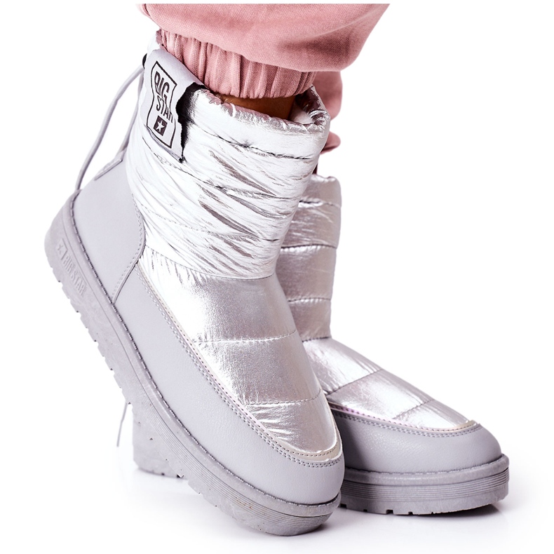 Dámské sněhové boty Big Star II274118 Silver stříbrný