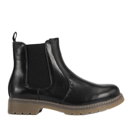 Černé klasické dámské kozačky Goodie černá Černé klasické dámské kozačky Goodie černá