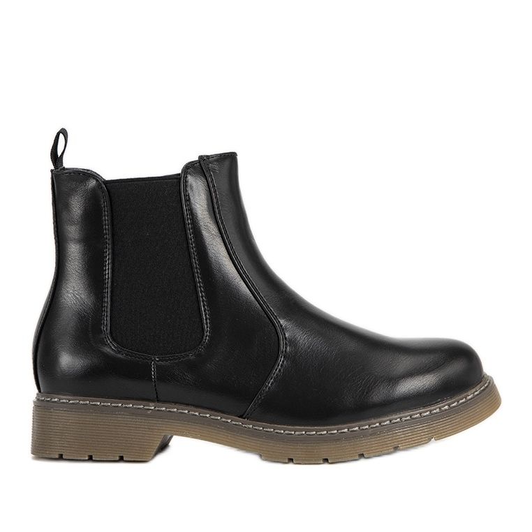 Černé klasické dámské kozačky Goodie černá Černé klasické dámské kozačky Goodie černá