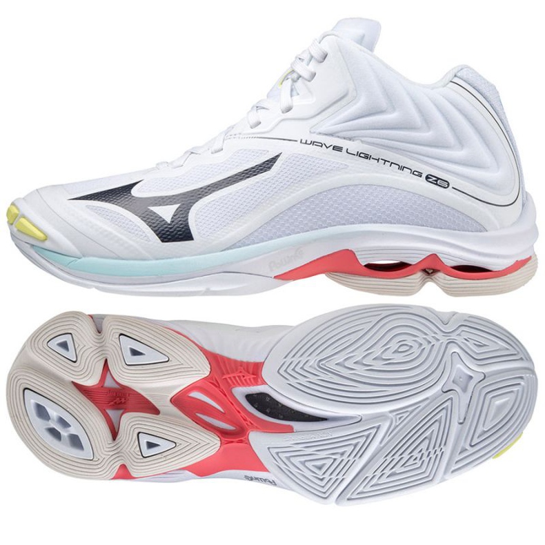 Volejbalové boty Mizuno Wave Lightning Z6 Mid W V1GC200510 bílý bílý