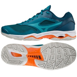 Boty Mizuno Wave Phantom 2 M X1GA206084 vícebarevný modrý Boty Mizuno Wave Phantom 2 M X1GA206084 vícebarevný modrý