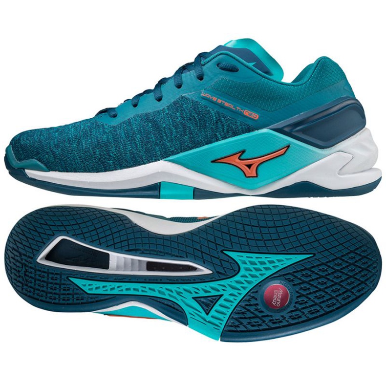 Boty Mizuno Wave Stealth Neo M X1GA200084 modrý modrý