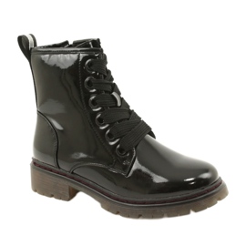 Evento Dámské klasické boty Varnised Boots Eveno 21BT35-4233 Black černý