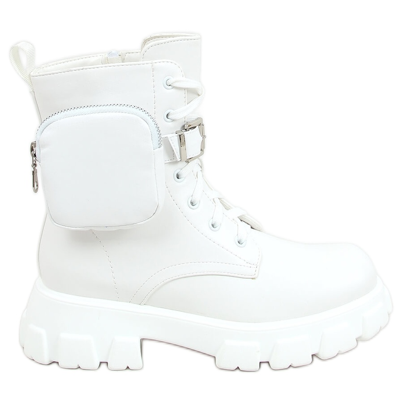 Bílé pracovní boty s pouzdrem 7705 White bílý