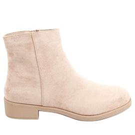 Klasické dámské boty Chelsea béžové 6215 Khaki béžový Klasické dámské boty Chelsea béžové 6215 Khaki béžový