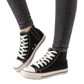 Černé kotníkové tenisky Mediana černá