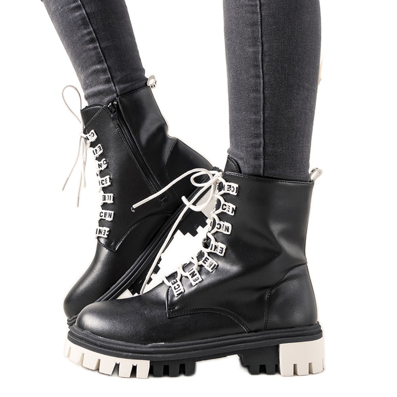 Černé dámské kozačky od Asha černá Černé dámské kozačky od Asha černá