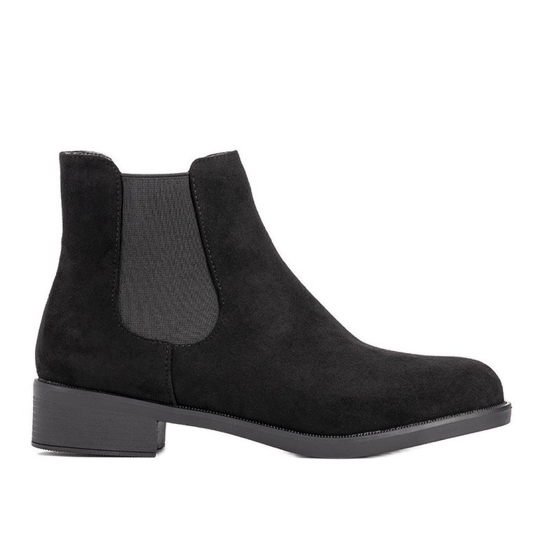 Černé klasické dámské zateplené boty Cristal černá Černé klasické dámské zateplené boty Cristal černá