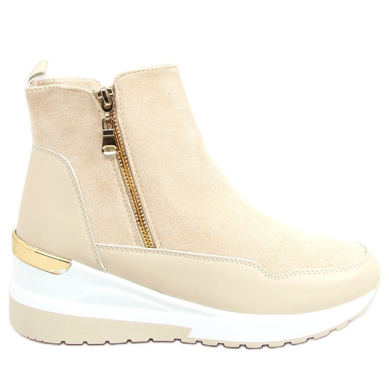 Béžové kozačky se sportovní podrážkou NB511 Beige béžový Béžové kozačky se sportovní podrážkou NB511 Beige béžový