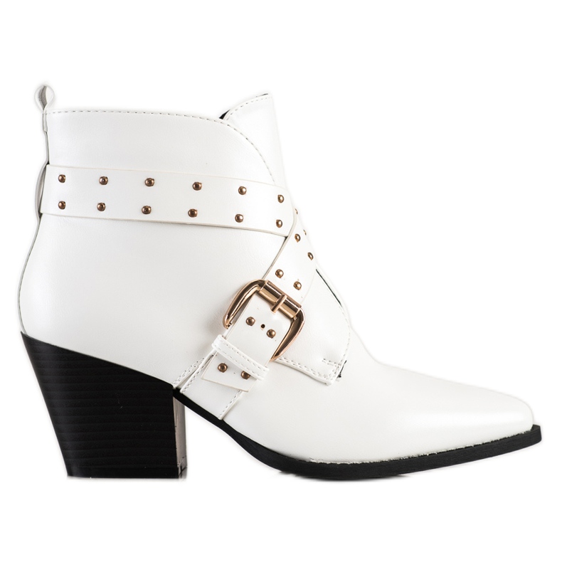 Lucky Shoes Skalní boty na sloupku bílý