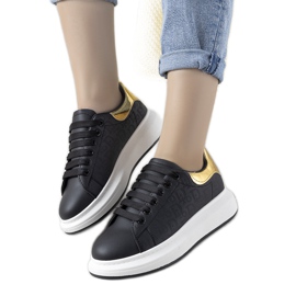 Černé tenisky s módními vzory Valeria černá