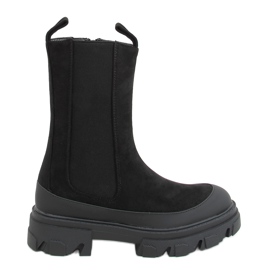 Černé boty Jodhpur RB122P Black černý