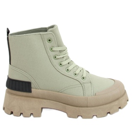 Zelené trekové tenisky BL267P Green zelená Zelené trekové tenisky BL267P Green zelená