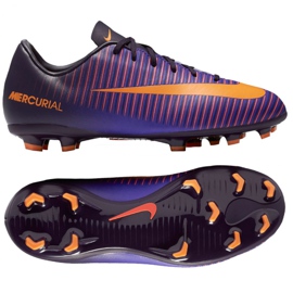 Kopačky Nike Mercurial Vapor Xi Fg Jr 831945-585 růže a fialové