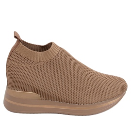 Camel RQ316 Camel klínová sportovní obuv hnědý Camel RQ316 Camel klínová sportovní obuv hnědý