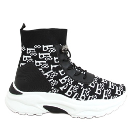 Černé kotníkové boty 85-743 Black černá