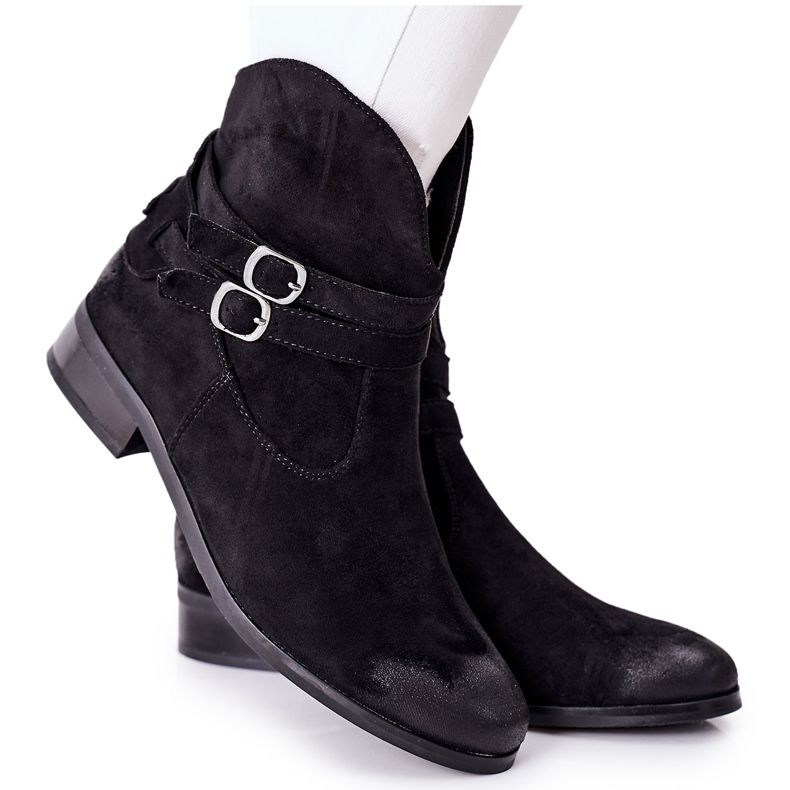 Vinceza Dámské semišové zateplené boty černé Castlerock černá