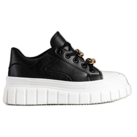 SHELOVET Tenisky S Módním řetězem černý