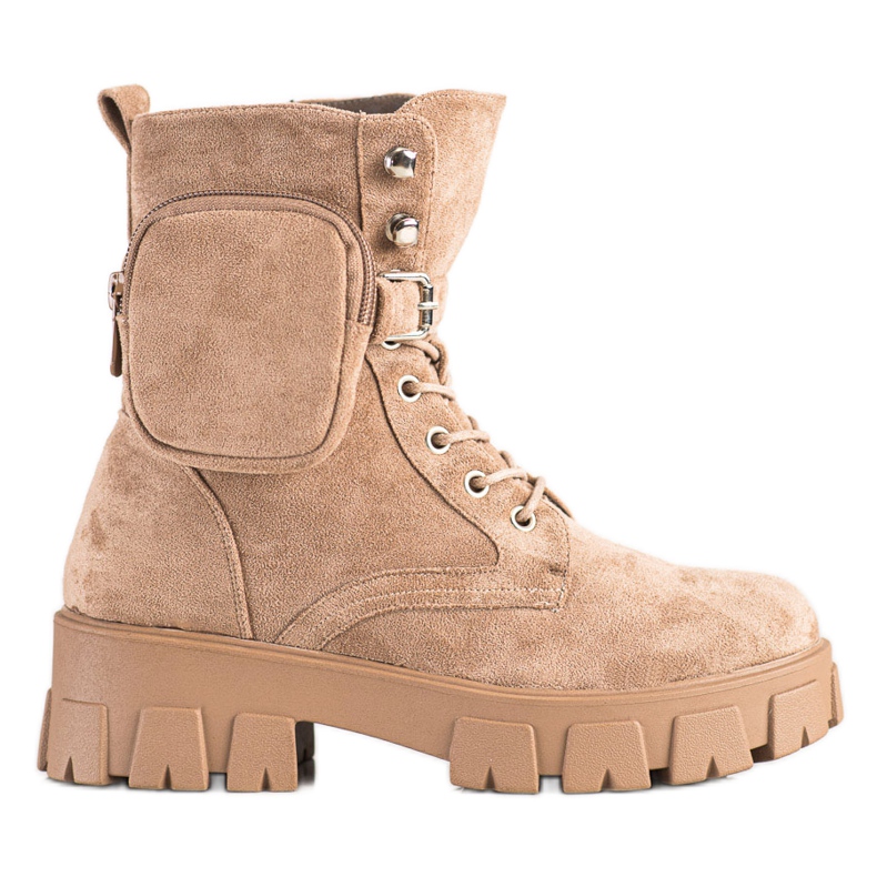 Pracovníci na semiši s kapsou VINCEZA béžový Pracovníci na semiši s kapsou VINCEZA béžový