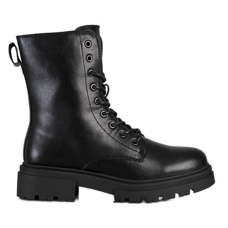 Evento Teplé boty s eko kůží černá