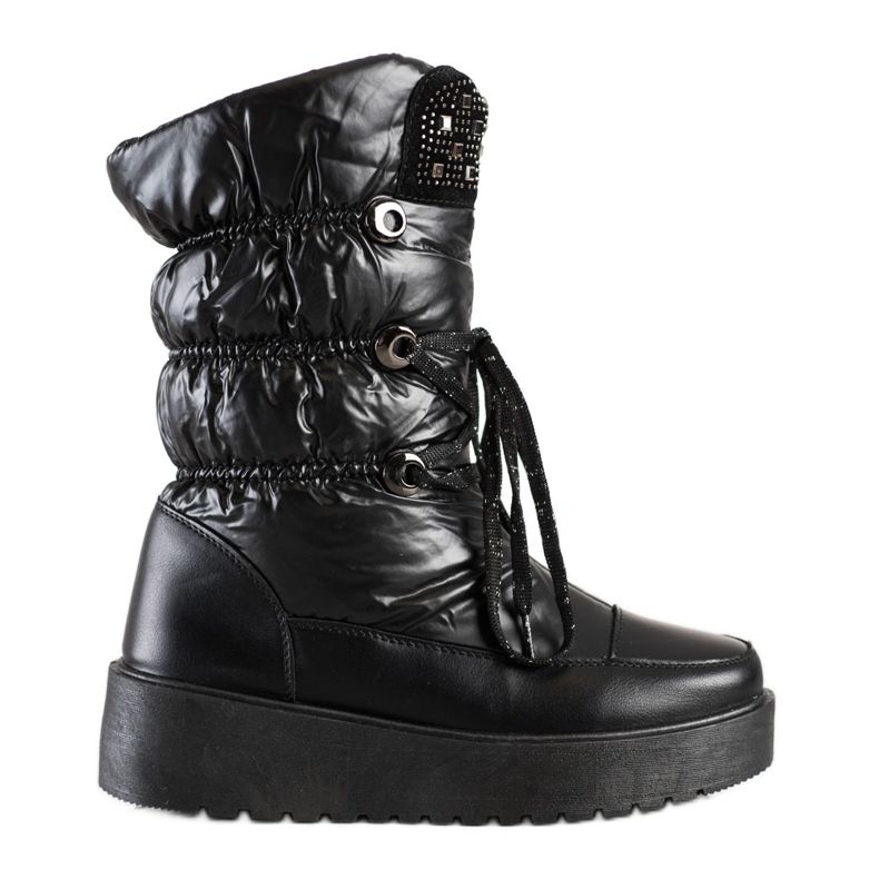 S. BARSKI Stylowe Śniegowce S.BARSKI černá