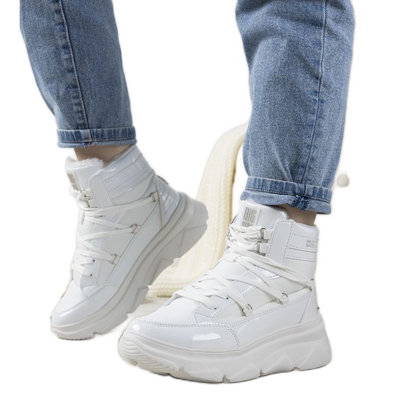 Dámské sněhové boty LeLia bílé Big Star bílý