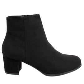 Černá MM788 Černé vysoké podpatky černý