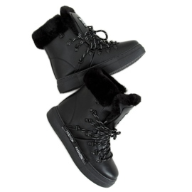 Černé dámské sněhové boty 2C9XX835-5 Black černá Černé dámské sněhové boty 2C9XX835-5 Black černá