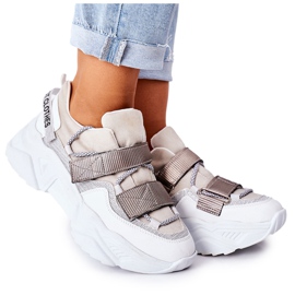 NAVY DOT Dámské sportovní boty Tenisky Silver Katerini stříbrný