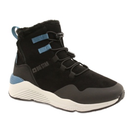 Suede Sports Snow Boots Women's Big Star II274261 Black černá
