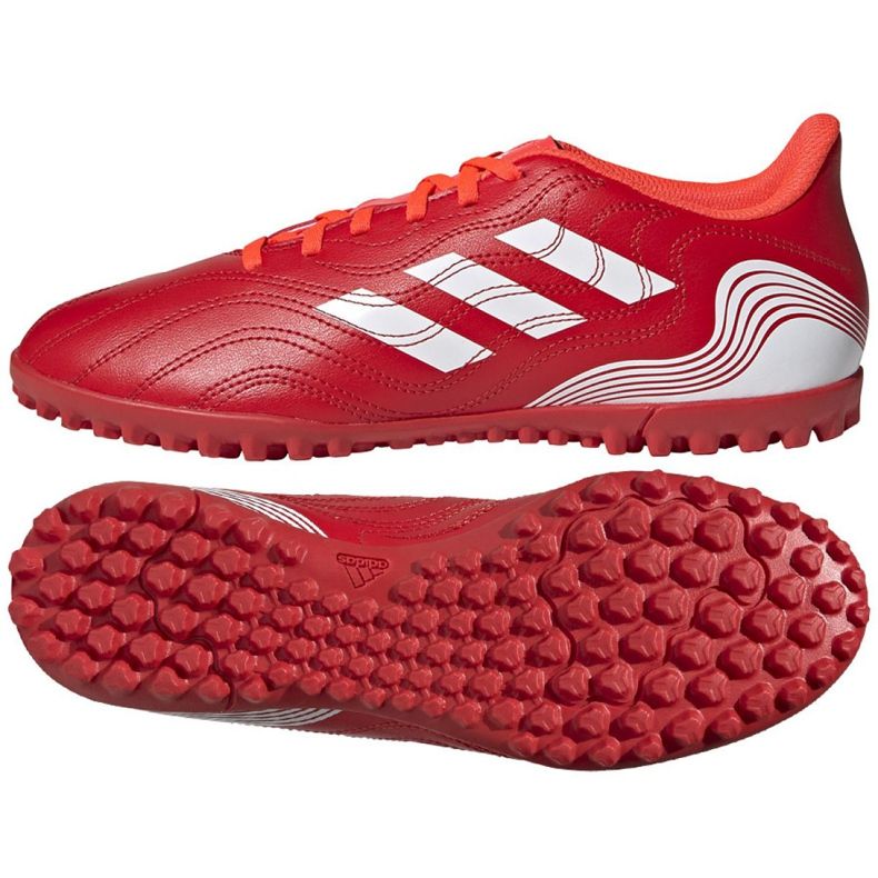 Kopačky Adidas Copa Sense.4 Tf M FY6179 červené pomeranče a červené