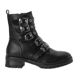 Černé tašky se sponami Suzan černý