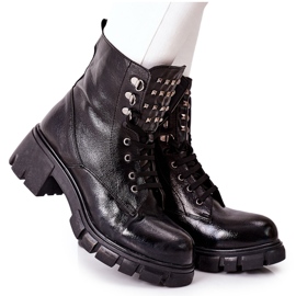 Dámské boty Trappers Glany Black Clethra černá Dámské boty Trappers Glany Black Clethra černá