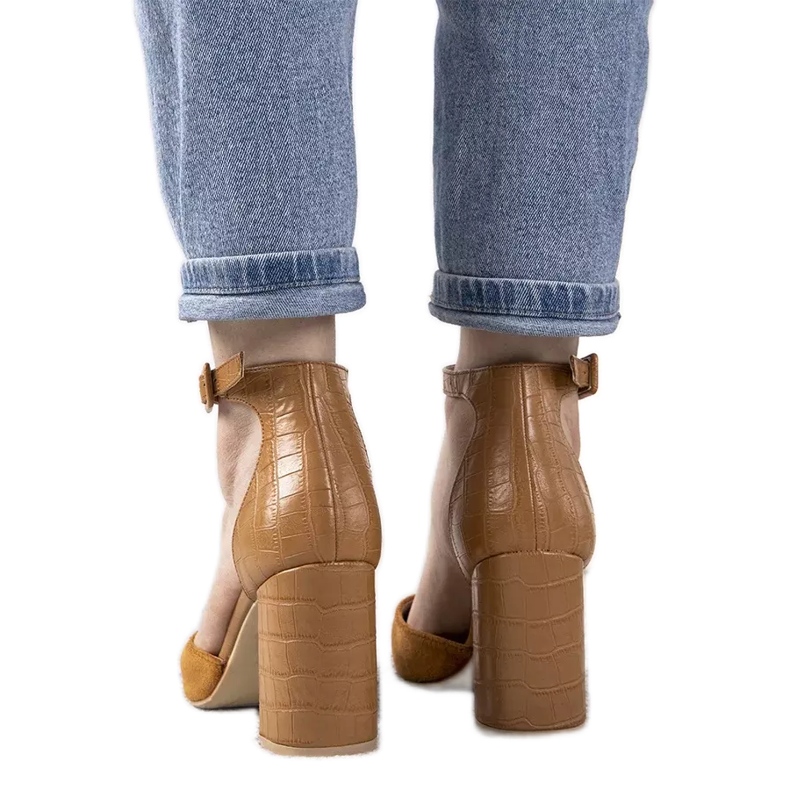 Velbloudí lodičky na postu Natalie hnědý