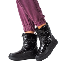 S. BARSKI Czarne Śniegowce S.BARSKI černý