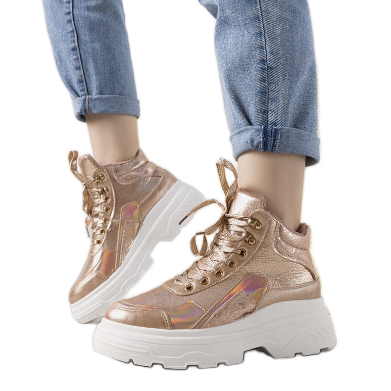 Růžové zimní tenisky Doyon růžový