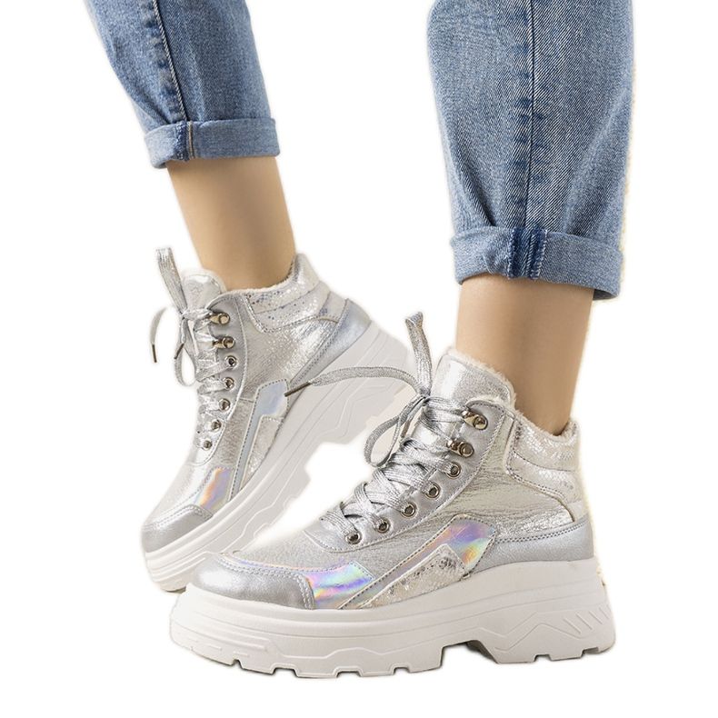 Zimní tenisky Doyon stříbrné stříbrný Zimní tenisky Doyon stříbrné stříbrný