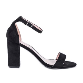 Černé sandály na postu Bethany černý