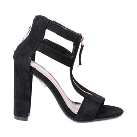 Černé sandály na postu Paige černý