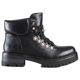 Ideal Shoes Neformální boty s oteplováním černá