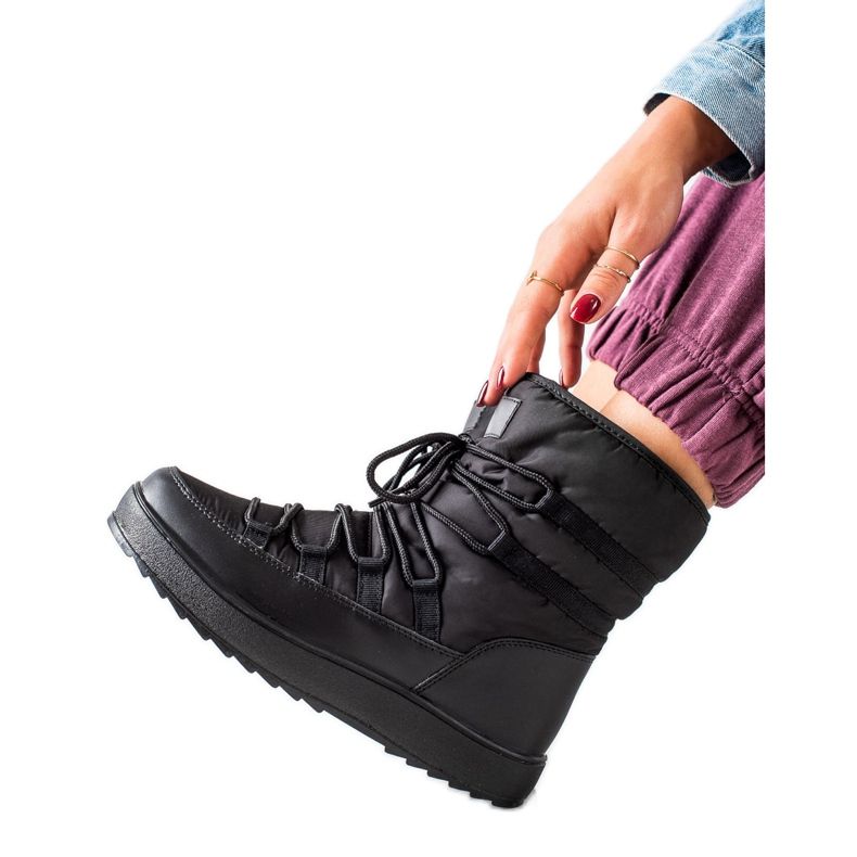 S. BARSKI Pohodlné sněhové boty od S.BARSKI černá S. BARSKI Pohodlné sněhové boty od S.BARSKI černá