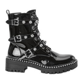 Černě zdobené pytle Esther černý