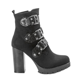 Černé boty na sloupku Corgi černý